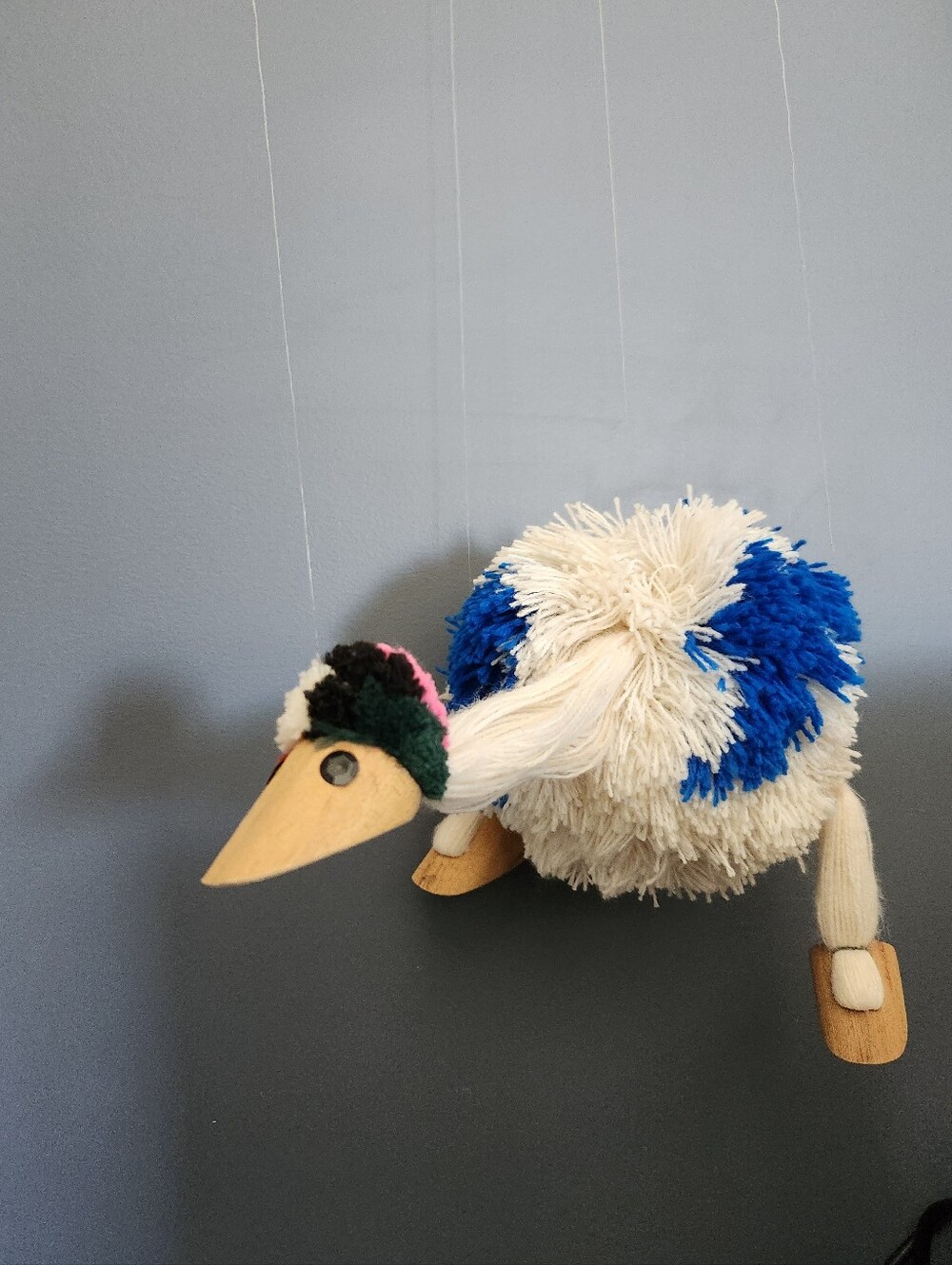 Vintage Bird Marionette